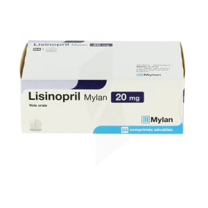 Lisinopril Viatris 20 Mg, Comprimé Sécable