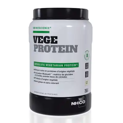 Nhco Nutrition Aminoscience Vege Protein Protéine Végétale Vanille Poudre Pot/750g à Chelles