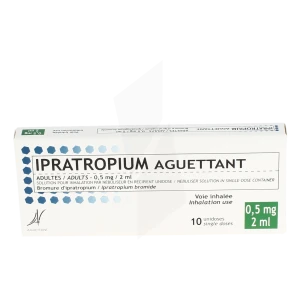 Ipratropium Aguettant Adultes 0,5 Mg/2 Ml, Solution Pour Inhalation Par Nébuliseur En Récipient Unidose
