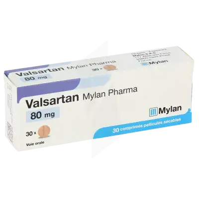 Valsartan Viatris 80 Mg, Comprimé Pelliculé Sécable à Paris