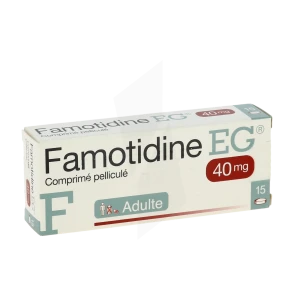 Famotidine Eg 40 Mg, Comprimé Pelliculé