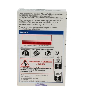 Fosavance 70 Mg/2800 Ui, Comprimé