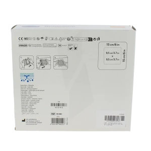 Resposorb Silicone Border Pans Absorption Importante 15x15cm B/10