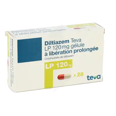 Diltiazem Teva L.p. 120 Mg, Gélule à Libération Prolongée à SAINT-PRIEST