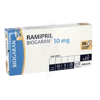 Ramipril Biogaran 10 Mg, Comprimé Sécable à Lavernose-Lacasse