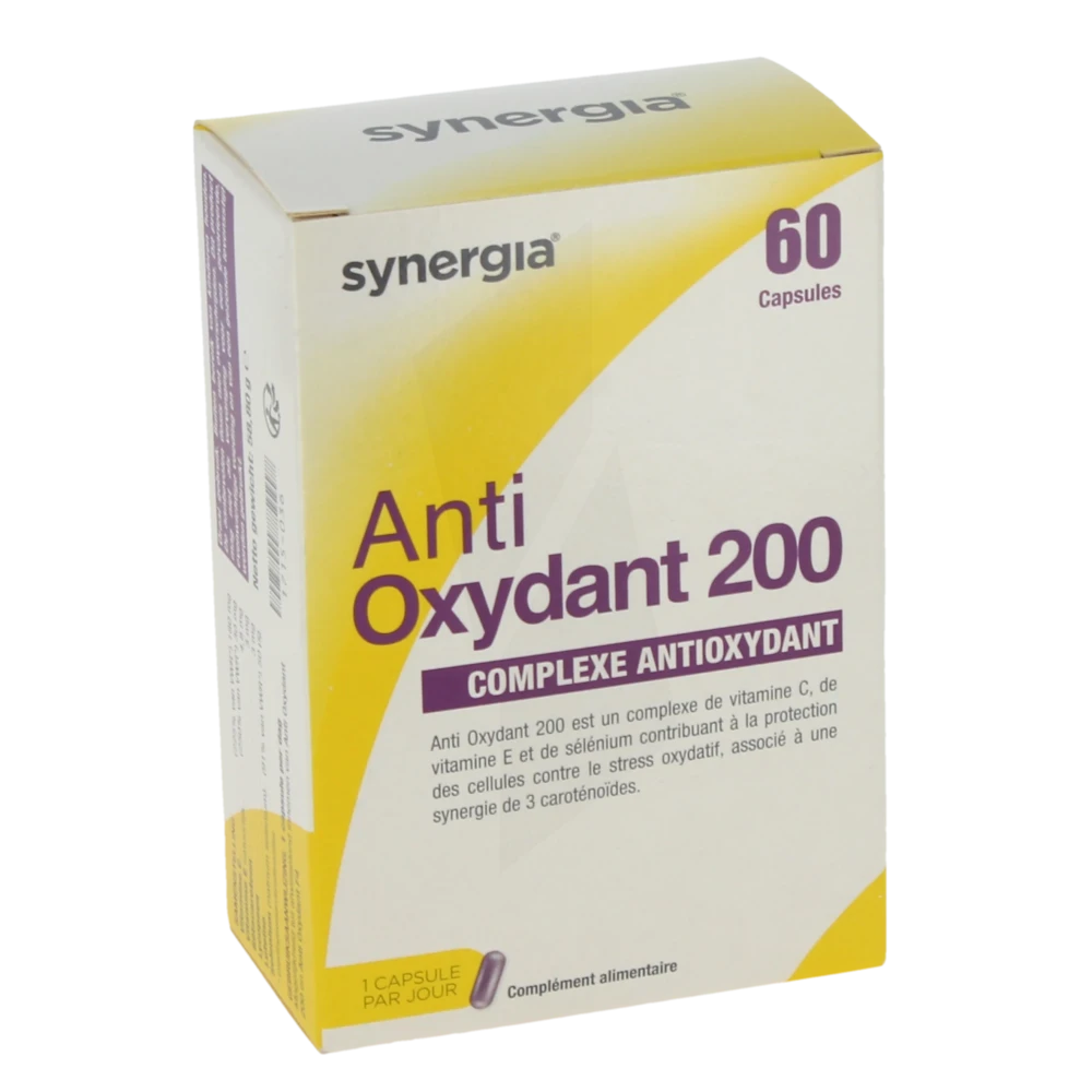 Synergia Anti-oxydant 200 Caps B/60