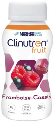 Clinutren Fruit Nutriment Framboise Cassis 4 Bouteilles/200ml à BU