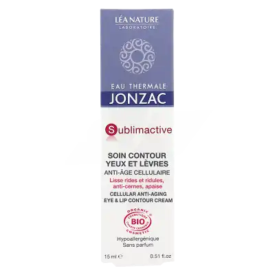 Acheter Jonzac Eau Thermale Sublimactive Crème soin contour yeux lèvres jeunesse immédiate 15ml à Bordeaux