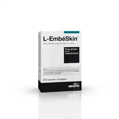 NHCO Nutrition Aminoscience L-EmbéSkin Peau grasse à imperfections Comprimés B/42