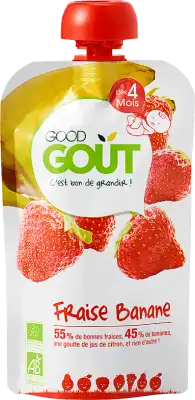 Good Goût Alimentation Infantile Fraise Banane Gourde/120g à Eysines