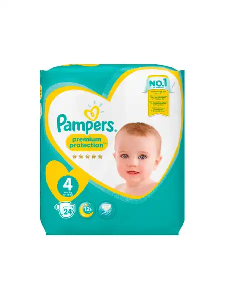 Pampers Premium Couche Protection T4 8-16kg Paquet/24