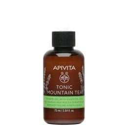 Apivita - Tonic Mountain Tea Mini Gel Douche Aux Huiles Essentielles Avec Thé De Montagne 75ml