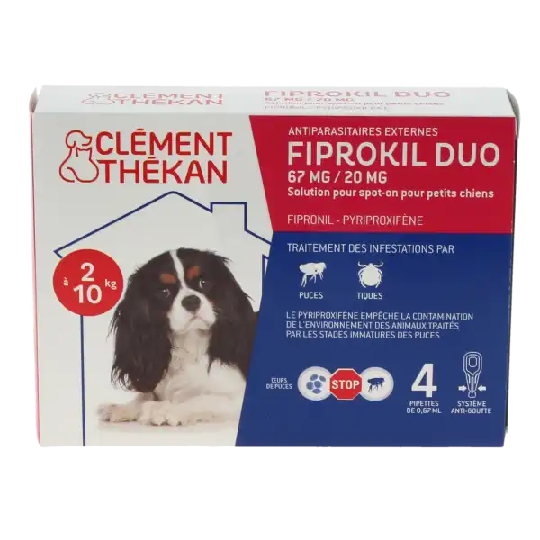 Fiprokil Duo 67 Mg/20 Mg Solution Pour Spot-on Pour Petits Chiens, Solution Pour Spot-on