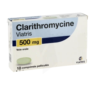 Clarithromycine Viatris 500 Mg, Comprimé Pelliculé
