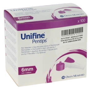 Unifine Pentips, G31, 0,25 Mm X 6 Mm, Violet , Bt 100