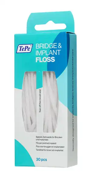 Tepe Fil Dentaire Bridge & Implant 30 Pièces, Boîte