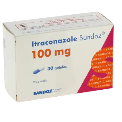 ITRACONAZOLE SANDOZ 100 mg, gélule
