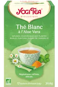 Yogi Tea ThÉ Blanc AloÉ Vera Bio 17sach/1,8g à Chelles