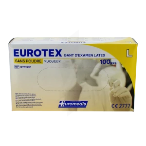 Eurotex Gant Examen Non Poudré T8/9 B/100
