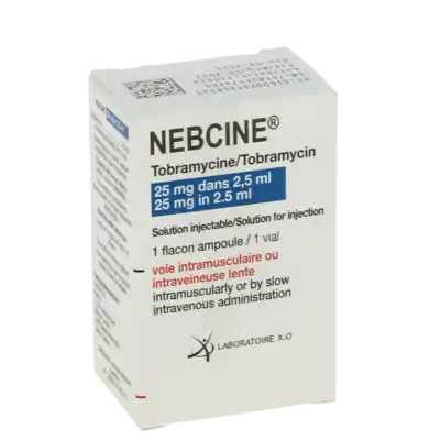 Nebcine 25 Mg, Solution Injectable à Bordeaux