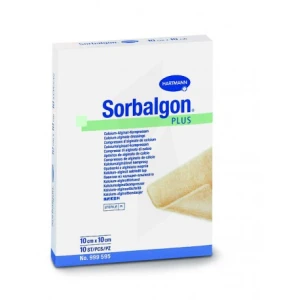 Sorbalgon® Pansement Alginate De Calcium 10 X 10 Cm - Boîte De 10