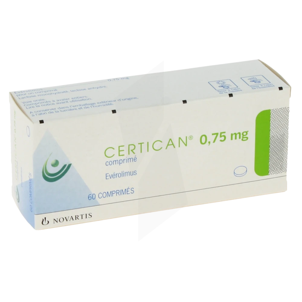 Certican 0,75 Mg, Comprimé