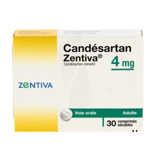 Candesartan Zentiva 4 Mg, Comprimé Sécable
