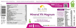 Be-life Mineral Vitamine Magnum Gélules B/60