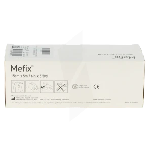Mefix Sparadrap Hypoallergénique 15cmx5m