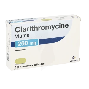 Clarithromycine Viatris 250 Mg, Comprimé Pelliculé