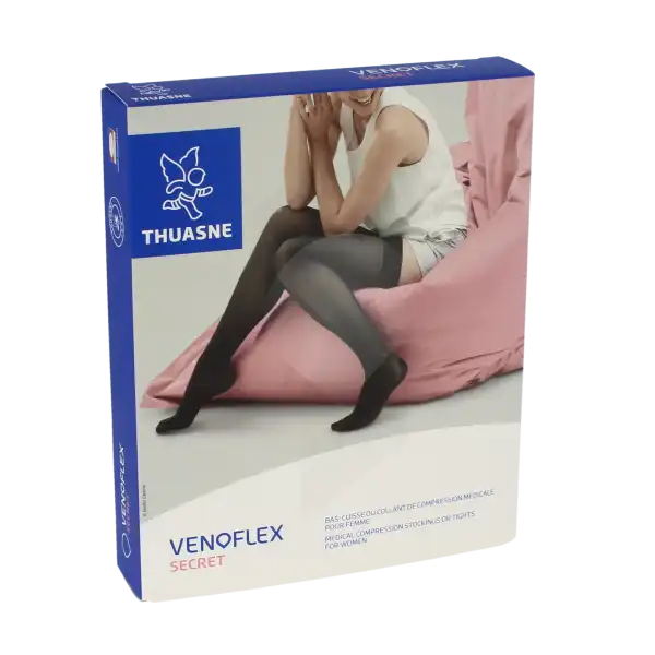 Thuasne Venoflex Secret 2 Bas Antiglisse Femme Dune T1n