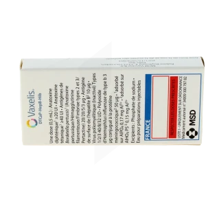 Vaxelis Susp Inj En Seringue Préremplie 1ser/0,5ml+1aig