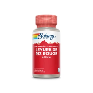 Solaray Levure De Riz Rouge 600mg Capsules Végétales B/45
