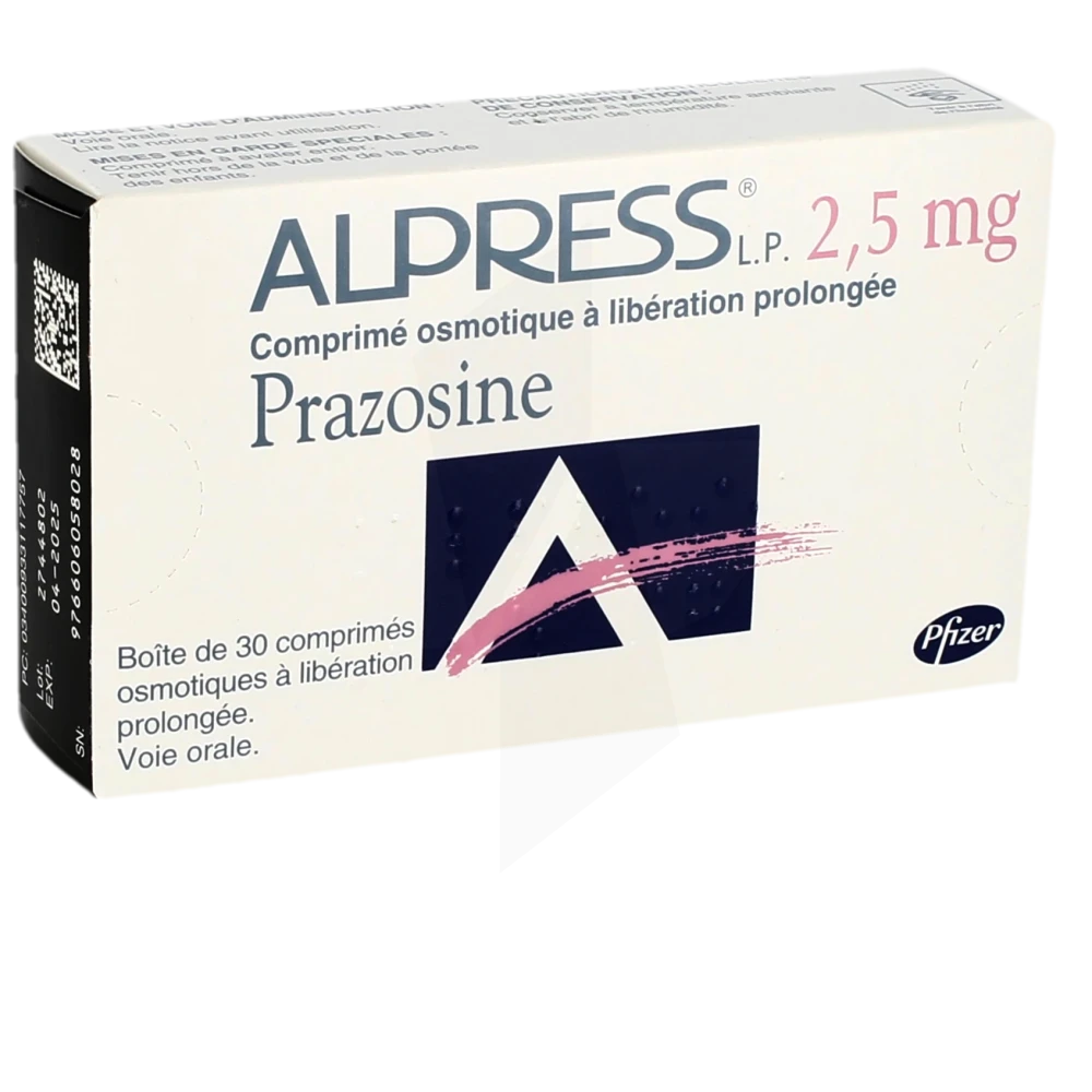 Alpress L.p. 2,5 Mg, Comprimé Osmotique à Libération Prolongée