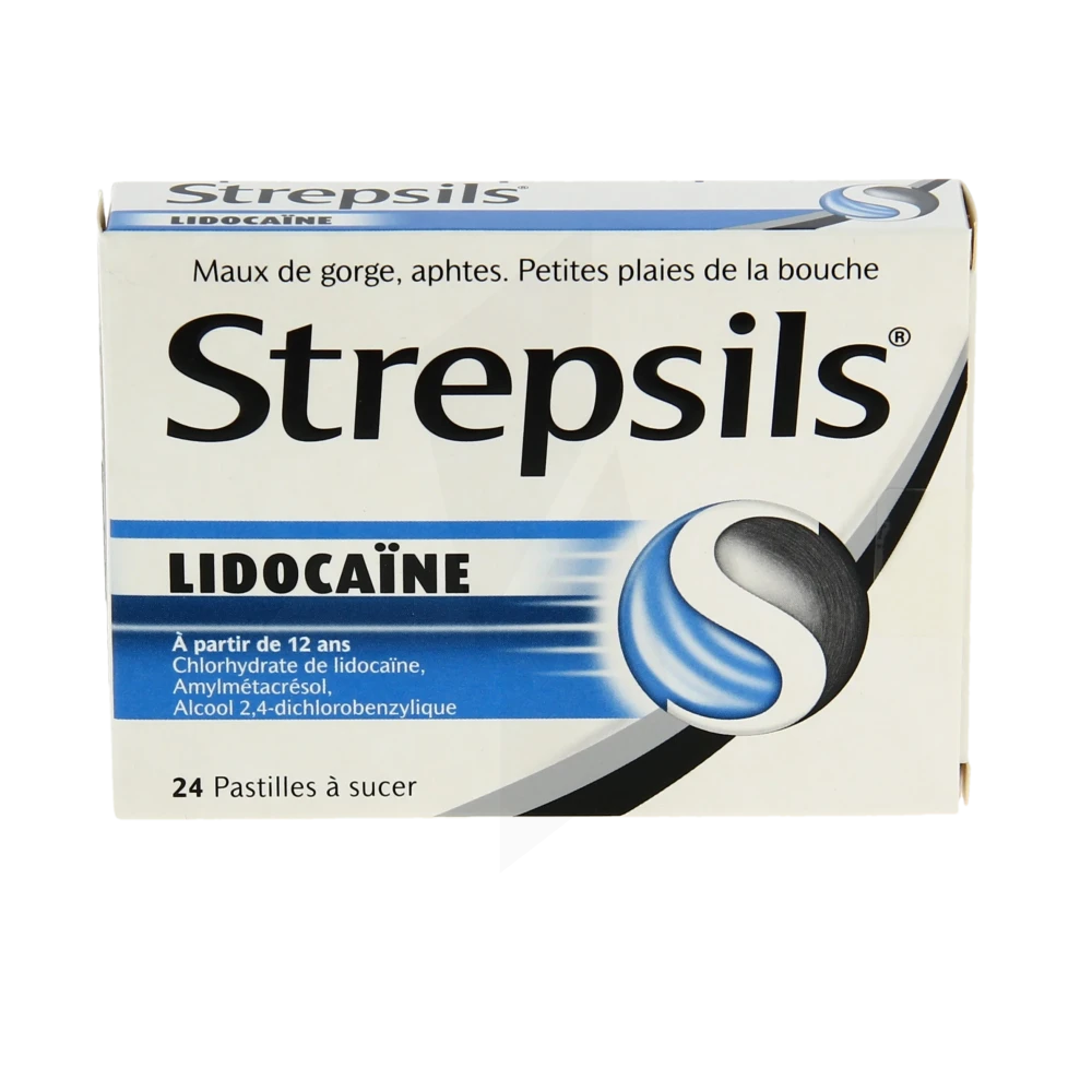 Pharmacie Mercier - Médicament Strepsils Lidocaïne Pastilles Plq/24 -  MONTEREAU-FAULT-YONNE