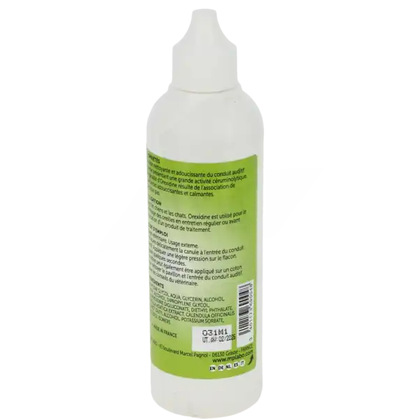 Orexidine Solution Auriculaire Chien/chat 125ml