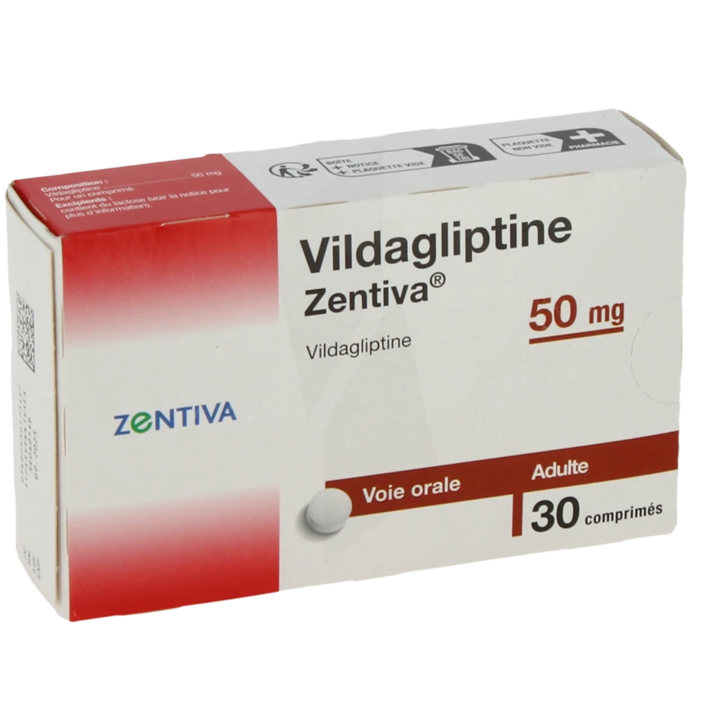 Vildagliptine Zentiva 50 Mg, Comprimé