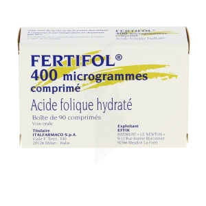 Fertifol 400 µg Cpr Plq/90