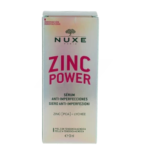 Nuxe Zinc Power Sérum Flacon Pipette De 30 Ml