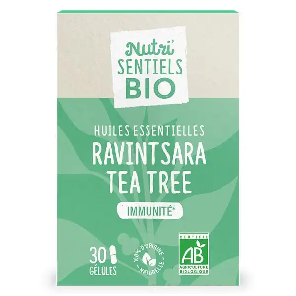 Nutrisanté Nutrisentiels Bio Ravintsara Tea-tree Gélules B/30