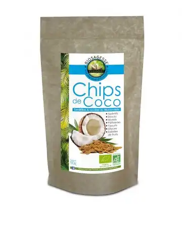 Ecoidées Biosagesse Chips De Coco Bio Sachet 90g