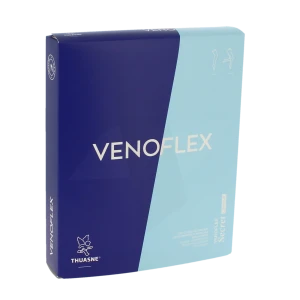 Venoflex Secret 2 Bas Antiglisse Opaque Femme Noir Taille 2l