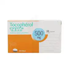 TOCOPHEROL TEVA 500 mg, capsule molle