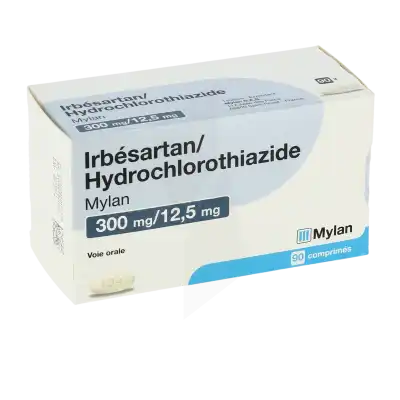 Irbesartan/hydrochlorothiazide Viatris 300 Mg/12,5 Mg, Comprimé à Nice