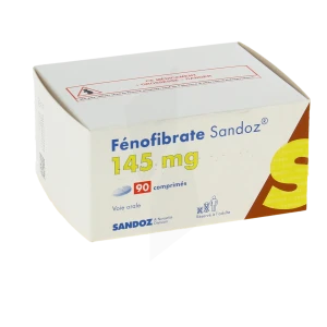 Fenofibrate Sandoz 145 Mg, Comprimé