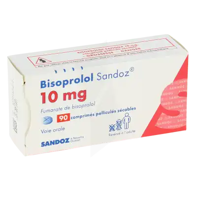 Bisoprolol Sandoz 10 Mg, Comprimé Pelliculé Sécable à RUMILLY