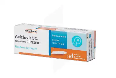 Aciclovir Teva Sante 5 % Cr T/2g à Ondres