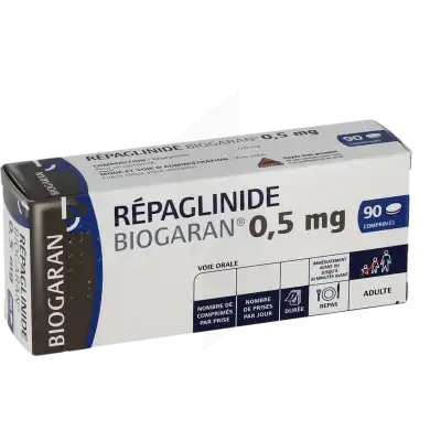 Repaglinide Biogaran 0,5 Mg, Comprimé à ROMORANTIN-LANTHENAY