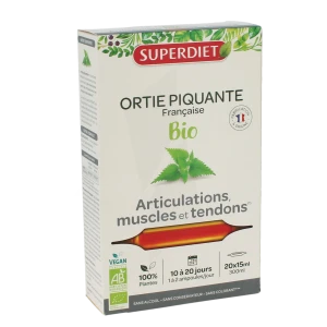 Superdiet Ortie Piquante Bio Solution Buvable 20 Ampoules/15ml