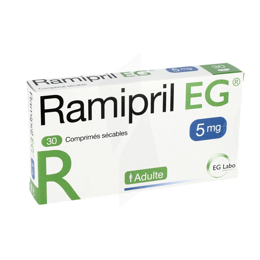 Ramipril Eg 5 Mg, Comprimé Sécable